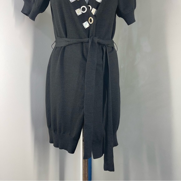 Twelve by twelve Black Sweater Cardigan/SSLV.  Women Size Small - Picture 3 of 12